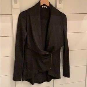 •Helmut Lang• a symmetric zippered jacket gray sm